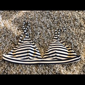 J Crew Swim Top Navy & Ivory